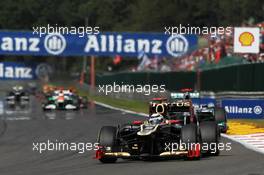 Heikki Kovalainen (FIN) Caterham CT01. 02.09.2012. Formula 1 World Championship, Rd 12, Belgian Grand Prix, Spa Francorchamps, Belgium, Race Day