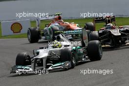 Nico Rosberg (GER), Mercedes GP  02.09.2012. Formula 1 World Championship, Rd 12, Belgian Grand Prix, Spa Francorchamps, Belgium, Race Day