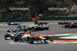 Nico Hulkenberg (GER), Sahara Force India Formula One Team  02.09.2012. Formula 1 World Championship, Rd 12, Belgian Grand Prix, Spa Francorchamps, Belgium, Race Day