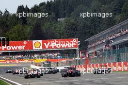 The start of the race. 02.09.2012. Formula 1 World Championship, Rd 12, Belgian Grand Prix, Spa Francorchamps, Belgium, Race Day