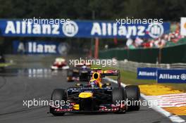 Mark Webber (AUS) Red Bull Racing RB8. 02.09.2012. Formula 1 World Championship, Rd 12, Belgian Grand Prix, Spa Francorchamps, Belgium, Race Day