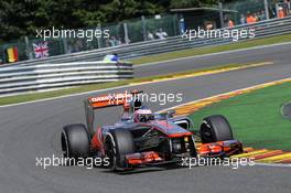 Jenson Button (GBR) McLaren MP4/27. 02.09.2012. Formula 1 World Championship, Rd 12, Belgian Grand Prix, Spa Francorchamps, Belgium, Race Day