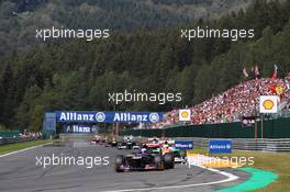 Daniel Ricciardo (AUS) Scuderia Toro Rosso STR7. 02.09.2012. Formula 1 World Championship, Rd 12, Belgian Grand Prix, Spa Francorchamps, Belgium, Race Day