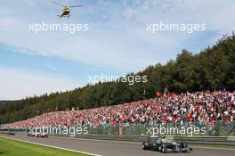 Nico Rosberg (GER) Mercedes AMG F1 W03. 02.09.2012. Formula 1 World Championship, Rd 12, Belgian Grand Prix, Spa Francorchamps, Belgium, Race Day