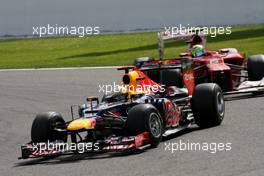 Sebastian Vettel (GER), Red Bull Racing  02.09.2012. Formula 1 World Championship, Rd 12, Belgian Grand Prix, Spa Francorchamps, Belgium, Race Day