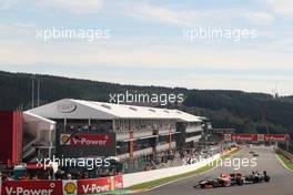 Sebastian Vettel (GER), Red Bull Racing  02.09.2012. Formula 1 World Championship, Rd 12, Belgian Grand Prix, Spa Francorchamps, Belgium, Race Day