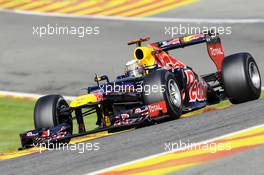 Sebastian Vettel (GER) Red Bull Racing RB8. 01.09.2012. Formula 1 World Championship, Rd 12, Belgian Grand Prix, Spa Francorchamps, Belgium, Qualifying Day