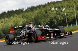 Kimi Raikkonen (FIN) Lotus F1 E20. 01.09.2012. Formula 1 World Championship, Rd 12, Belgian Grand Prix, Spa Francorchamps, Belgium, Qualifying Day