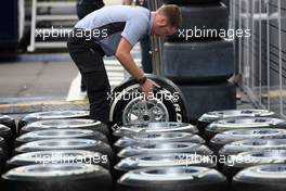 Pirelli tyres 01.09.2012. Formula 1 World Championship, Rd 12, Belgian Grand Prix, Spa Francorchamps, Belgium, Qualifying Day