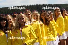 Grid girls  01.09.2012. Formula 1 World Championship, Rd 12, Belgian Grand Prix, Spa Francorchamps, Belgium, Qualifying Day