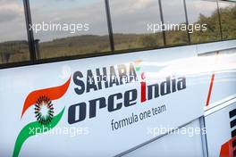 Sahara Force India Formula One Team, truck detail 01.09.2012. Formula 1 World Championship, Rd 12, Belgian Grand Prix, Spa Francorchamps, Belgium, Qualifying Day