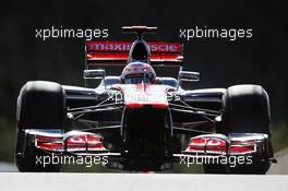 Jenson Button (GBR) McLaren MP4/27. 01.09.2012. Formula 1 World Championship, Rd 12, Belgian Grand Prix, Spa Francorchamps, Belgium, Qualifying Day