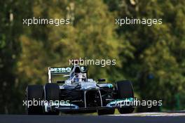 Michael Schumacher (GER) Mercedes AMG F1 W03. 01.09.2012. Formula 1 World Championship, Rd 12, Belgian Grand Prix, Spa Francorchamps, Belgium, Qualifying Day