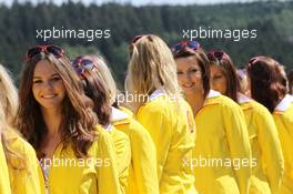 Grid girls  01.09.2012. Formula 1 World Championship, Rd 12, Belgian Grand Prix, Spa Francorchamps, Belgium, Qualifying Day