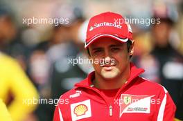 Felipe Massa (BRA) Ferrari on the drivers parade. 02.09.2012. Formula 1 World Championship, Rd 12, Belgian Grand Prix, Spa Francorchamps, Belgium, Race Day