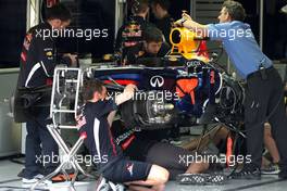 Red Bull Racing  30.08.2012. Formula 1 World Championship, Rd 12, Belgian Grand Prix, Spa Francorchamps, Belgium, Preparation Day