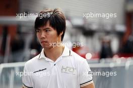Ma Qing Hua (CHN) Hispania Racing F1 Team (HRT) Test Driver. 30.08.2012. Formula 1 World Championship, Rd 12, Belgian Grand Prix, Spa Francorchamps, Belgium, Preparation Day