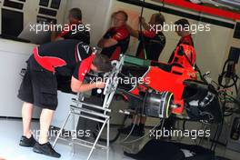 Marussia F1 Team 30.08.2012. Formula 1 World Championship, Rd 12, Belgian Grand Prix, Spa Francorchamps, Belgium, Preparation Day