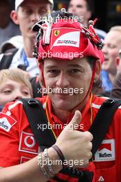 A fan of Michael Schumacher (GER), Mercedes GP and Ferrari 30.08.2012. Formula 1 World Championship, Rd 12, Belgian Grand Prix, Spa Francorchamps, Belgium, Preparation Day
