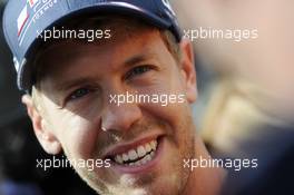 Sebastian Vettel (GER) Red Bull Racing. 30.08.2012. Formula 1 World Championship, Rd 12, Belgian Grand Prix, Spa Francorchamps, Belgium, Preparation Day