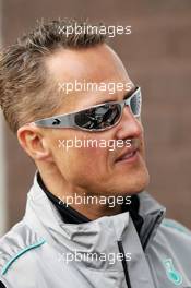 Michael Schumacher (GER) Mercedes AMG F1. 30.08.2012. Formula 1 World Championship, Rd 12, Belgian Grand Prix, Spa Francorchamps, Belgium, Preparation Day