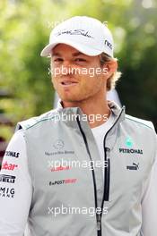 Nico Rosberg (GER) Mercedes AMG F1. 30.08.2012. Formula 1 World Championship, Rd 12, Belgian Grand Prix, Spa Francorchamps, Belgium, Preparation Day