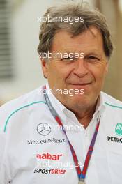 Norbert Haug (GER) Mercedes Sporting Director. 20.04.2012. Formula 1 World Championship, Rd 4, Bahrain Grand Prix, Sakhir, Bahrain, Practice Day