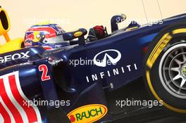 Mark Webber (AUS) Red Bull Racing RB8 20.04.2012. Formula 1 World Championship, Rd 4, Bahrain Grand Prix, Sakhir, Bahrain, Practice Day