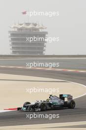 Nico Rosberg (GER) Mercedes AMG F1 W03. 20.04.2012. Formula 1 World Championship, Rd 4, Bahrain Grand Prix, Sakhir, Bahrain, Practice Day