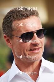 David Coulthard (GBR) Red Bull Racing and Scuderia Toro Advisor / BBC Television Commentator. 20.04.2012. Formula 1 World Championship, Rd 4, Bahrain Grand Prix, Sakhir, Bahrain, Practice Day