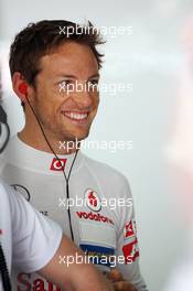 Jenson Button (GBR) McLaren. 20.04.2012. Formula 1 World Championship, Rd 4, Bahrain Grand Prix, Sakhir, Bahrain, Practice Day