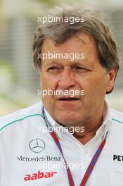 Norbert Haug (GER) Mercedes Sporting Director. 20.04.2012. Formula 1 World Championship, Rd 4, Bahrain Grand Prix, Sakhir, Bahrain, Practice Day