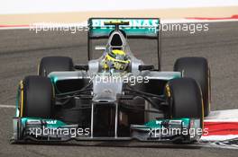 Nico Rosberg (GER) Mercedes AMG F1 W03  20.04.2012. Formula 1 World Championship, Rd 4, Bahrain Grand Prix, Sakhir, Bahrain, Practice Day