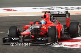 Timo Glock (GER) Marussia F1 Team MR01  20.04.2012. Formula 1 World Championship, Rd 4, Bahrain Grand Prix, Sakhir, Bahrain, Practice Day