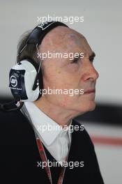 Frank Williams (GBR) Williams Team Owner. 20.04.2012. Formula 1 World Championship, Rd 4, Bahrain Grand Prix, Sakhir, Bahrain, Practice Day