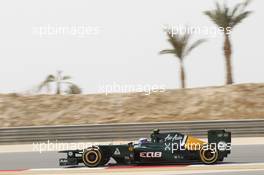Vitaly Petrov (RUS) Caterham CT01. 20.04.2012. Formula 1 World Championship, Rd 4, Bahrain Grand Prix, Sakhir, Bahrain, Practice Day