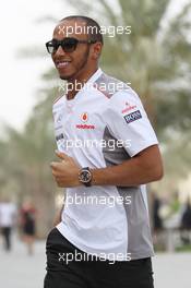 Lewis Hamilton (GBR) McLaren. 20.04.2012. Formula 1 World Championship, Rd 4, Bahrain Grand Prix, Sakhir, Bahrain, Practice Day