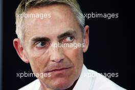 Martin Whitmarsh (GBR) McLaren Chief Executive Officer in the FIA Press Conference. 20.04.2012. Formula 1 World Championship, Rd 4, Bahrain Grand Prix, Sakhir, Bahrain, Practice Day