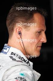 Michael Schumacher (GER) Mercedes AMG F1. 20.04.2012. Formula 1 World Championship, Rd 4, Bahrain Grand Prix, Sakhir, Bahrain, Practice Day