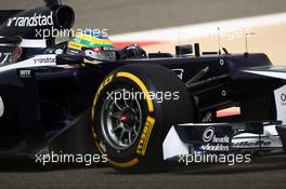 Bruno Senna (BRA) Williams F1 Team FW34  20.04.2012. Formula 1 World Championship, Rd 4, Bahrain Grand Prix, Sakhir, Bahrain, Practice Day