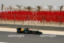 Heikki Kovalainen (FIN) Caterham F1 Team CT01  20.04.2012. Formula 1 World Championship, Rd 4, Bahrain Grand Prix, Sakhir, Bahrain, Practice Day