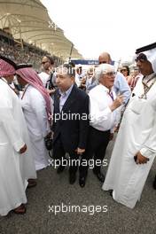 Jean Todt (FRA), FIA President and Bernie Ecclestone (GBR), FOM 22.04.2012. Formula 1 World Championship, Rd 4, Bahrain Grand Prix, Sakhir, Bahrain, Race Day