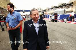 Jean Todt (FRA) FIA President on the grid. Motor Racing - Formula One World Championship - Bahrain Grand Prix - Race Day - Sakhir, Bahrain