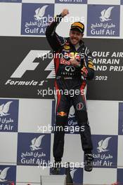 1st place Sebastian Vettel (GER), Red Bull Racing  22.04.2012. Formula 1 World Championship, Rd 4, Bahrain Grand Prix, Sakhir, Bahrain, Race Day