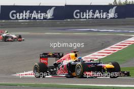 Race winner Sebastian Vettel (GER) Red Bull Racing RB8. Motor Racing - Formula One World Championship - Bahrain Grand Prix - Race Day - Sakhir, Bahrain