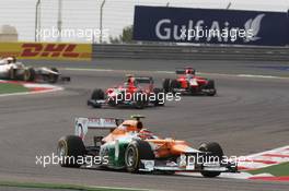 Nico Hulkenberg (GER) Sahara Force India F1 VJM05. Motor Racing - Formula One World Championship - Bahrain Grand Prix - Race Day - Sakhir, Bahrain