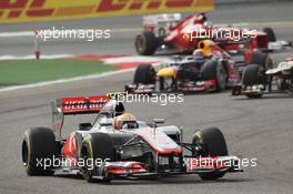 Lewis Hamilton (GBR) McLaren MP4/27. Motor Racing - Formula One World Championship - Bahrain Grand Prix - Race Day - Sakhir, Bahrain