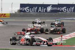 Jenson Button (GBR) McLaren MP4/27. Motor Racing - Formula One World Championship - Bahrain Grand Prix - Race Day - Sakhir, Bahrain
