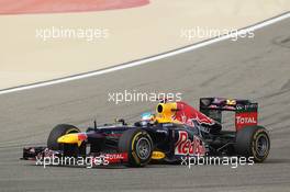 Sebastian Vettel (GER) Red Bull Racing RB8. Motor Racing - Formula One World Championship - Bahrain Grand Prix - Race Day - Sakhir, Bahrain