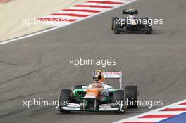 Nico Hulkenberg (GER) Sahara Force India F1 VJM05. Motor Racing - Formula One World Championship - Bahrain Grand Prix - Race Day - Sakhir, Bahrain